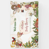 Waldland Whimsical Bezaubernde Wald Fairy &Ladybug Banner (Vertikal)