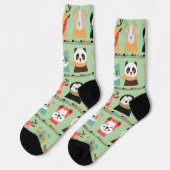 Waldland Whimsy Buddies Crew Socken (Linkes Detail)