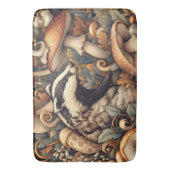 Waldland Wilde Pilze Badger Rustikale Natur Badematte (Vorderseite Vertikal)