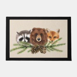 Waldland Wildlife Christmas Doormat Doormat Mat Fußmatte