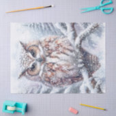 Waldland Winter Owl Seidenpapier (Basteln)