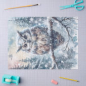 Waldland Winter Owl Seidenpapier (Basteln)