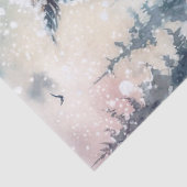 Waldland Winter Owl Seidenpapier (Detail)