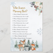 Waldland Winter Tierwald, der Mami am besten kennt (Vorderseite)