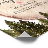 Waldland Winterwald Raten Sie das Baby Food Poster (Ecke)