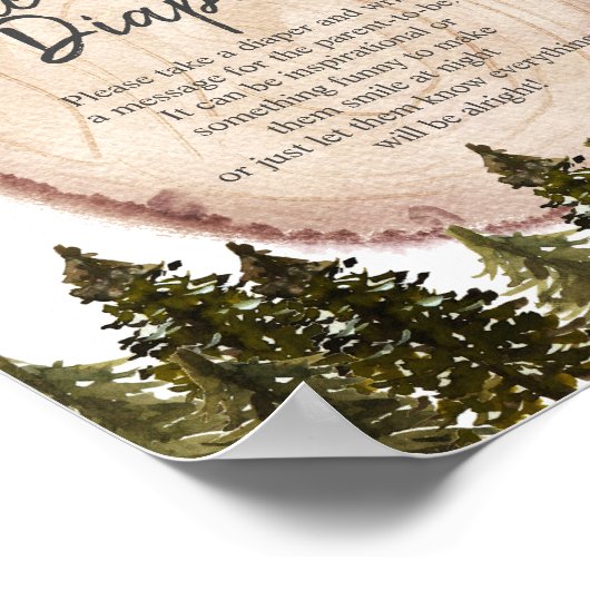 Waldland Winterwald Spätabenteuer-Poster Poster (Ecke)