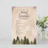 Waldland Winterwald Word Scramble (Stehend Vorderseite)