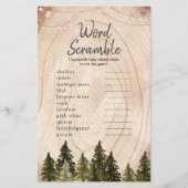 Waldland Winterwald Word Scramble (Vorderseite)