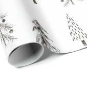 Wäldlandbaumwinterpapier Geschenkpapier (Rolleneckpunkt)