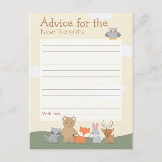 Waldlandberatung Hinweiskarte (Vorderseite)