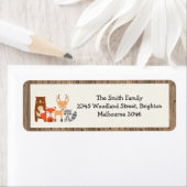 Waldlandbezogene Rücksendeadressen-Aufkleber (Insitu)