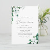 Waldlandgrün Quinceañera Einladung (Stehend Vorderseite)