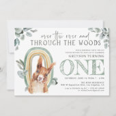 Waldlandgrün | Waldtiere und Regenbogen (Vorderseite)