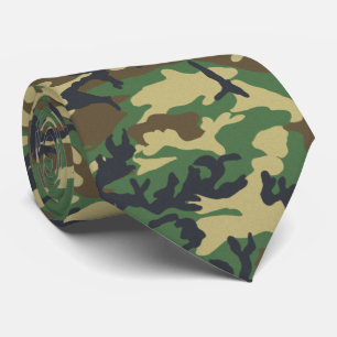 WaldlandMilitairy Camouflage-Druck Krawatte