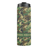 WaldlandMilitairy Camouflage-Druck - Thermosbecher (Vorderseite)
