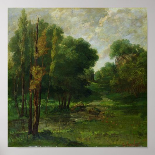 Waldlandschaft, 1864 poster (Vorne)