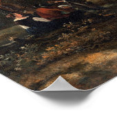 Waldlandschaft - Adam Pynacker Kunstposter Poster (Ecke)