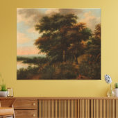Waldlandschaft, Anthonie Waterloo, 1640 - 1690 Leinwanddruck (Insitu (Wohnzimmer))