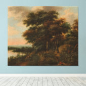 Waldlandschaft, Anthonie Waterloo, 1640 - 1690 Leinwanddruck (Insitu (Holzboden))