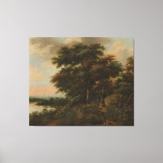 Waldlandschaft, Anthonie Waterloo, 1640 - 1690 Leinwanddruck (Vorderseite)