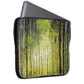 Waldlandschaft Art Deco Malerisches Mosaik Laptopschutzhülle (Vorne Rechts)