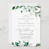 Waldlandschaft auf einer Hochzeit Einladung (Vorderseite)