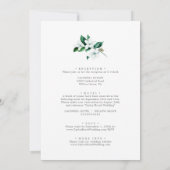 Waldlandschaft auf einer Hochzeit Einladung (Rückseite)