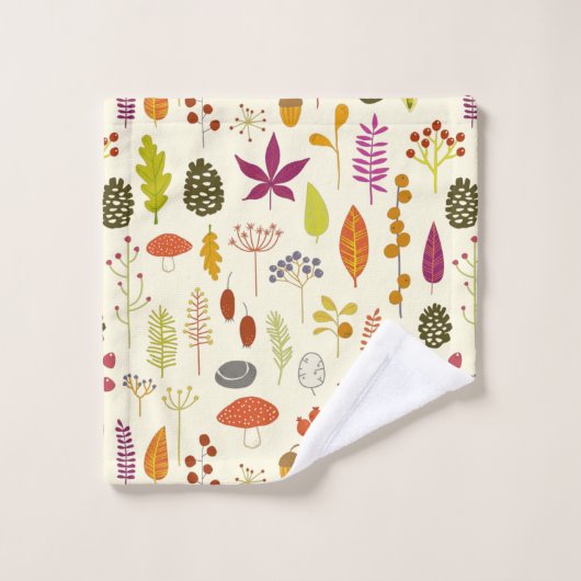Waldlandschaft Badhandtuch Set (Waschlappen)