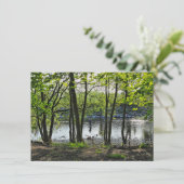 Waldlandschaft. Blackweir Woods, Cardiff Karte (Stehend Vorderseite)