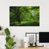 Waldlandschaft. Blackweir Woods, Cardiff Poster (Heimbüro)