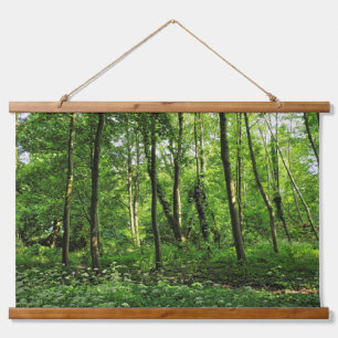 Waldlandschaft. Blackweir Woods, Cardiff Wandteppich Mit Holzrahmen