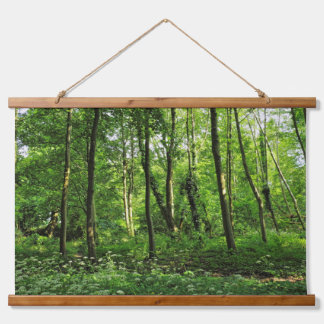 Waldlandschaft. Blackweir Woods, Cardiff Wandteppich Mit Holzrahmen