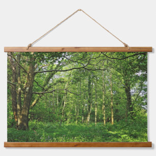 Waldlandschaft. Blackweir Woods, Cardiff Wandteppich Mit Holzrahmen