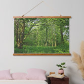 Waldlandschaft. Blackweir Woods, Cardiff Wandteppich Mit Holzrahmen (Schlafzimmer)