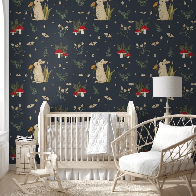 Waldlandschaft des Kernwaldes Botanischer Pilzwald Tapete (Kinder)