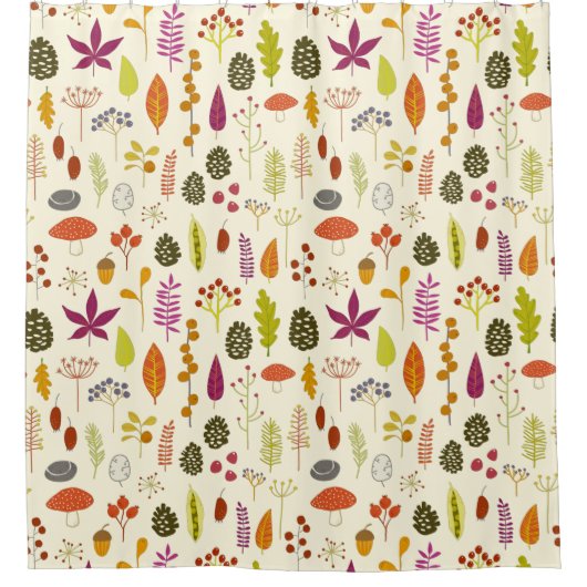 Waldlandschaft Duschvorhang (Vorderseite)