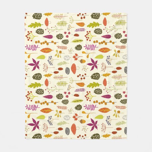 Waldlandschaft Fleecedecke (Vorderseite)