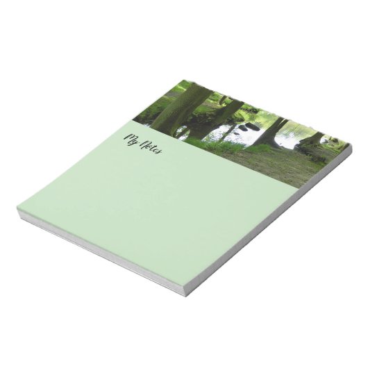 Waldlandschaft Foto Notizblock (Rotiert)