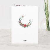 Waldlandschaft, Fuchsweihnachtskarte Karte (Rückseite)