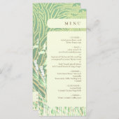 Waldlandschaft Grüne Hochzeit Menükarte (Vorne/Hinten)