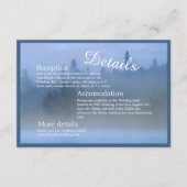 Waldlandschaft Hochzeitsnadel Begleitkarte (Vorderseite)