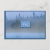 Waldlandschaft Hochzeitsnadel Begleitkarte (Rückseite)