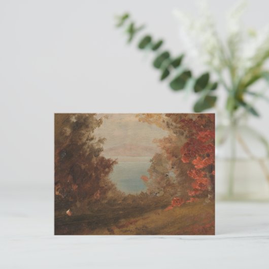 Waldlandschaft im Herbst Hudson oder Maine 1860 Ar Postkarte (Stehend Vorderseite)