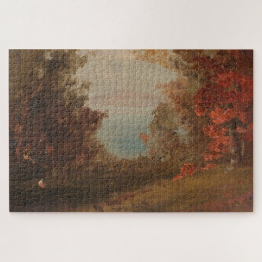 Waldlandschaft im Herbst Hudson oder Maine 1860 Ar Puzzle (Horizontal)