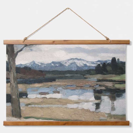 Waldlandschaft im Herbst Hudson oder Maine 1860 Ar Wandteppich Mit Holzrahmen (Vorderseite)