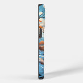 Waldlandschaft im Winter Jahreszeit Case-Mate iPhone Hülle (Rückseite / Rechts)