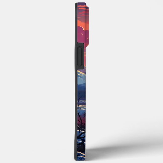 Waldlandschaft im Winter Jahreszeit Case-Mate iPhone Hülle (Rückseite / Rechts)