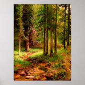 Waldlandschaft Ivan Shishkin Poster (Vorne)