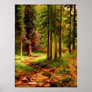 Waldlandschaft Ivan Shishkin Poster