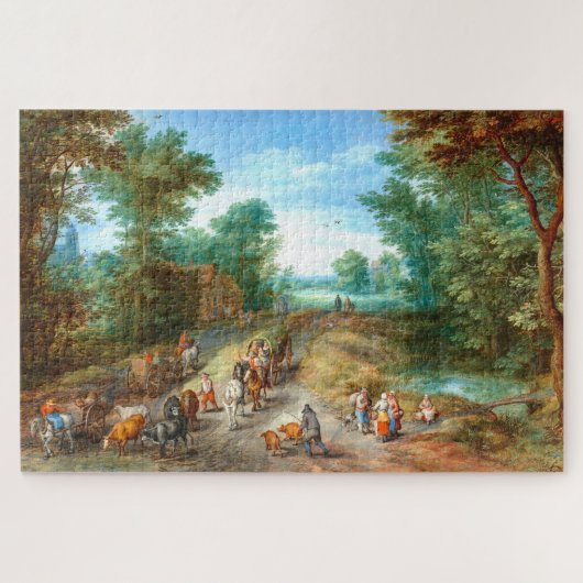 Waldlandschaft, Jan Brueghel Art Jigsaw Puzzle (Horizontal)